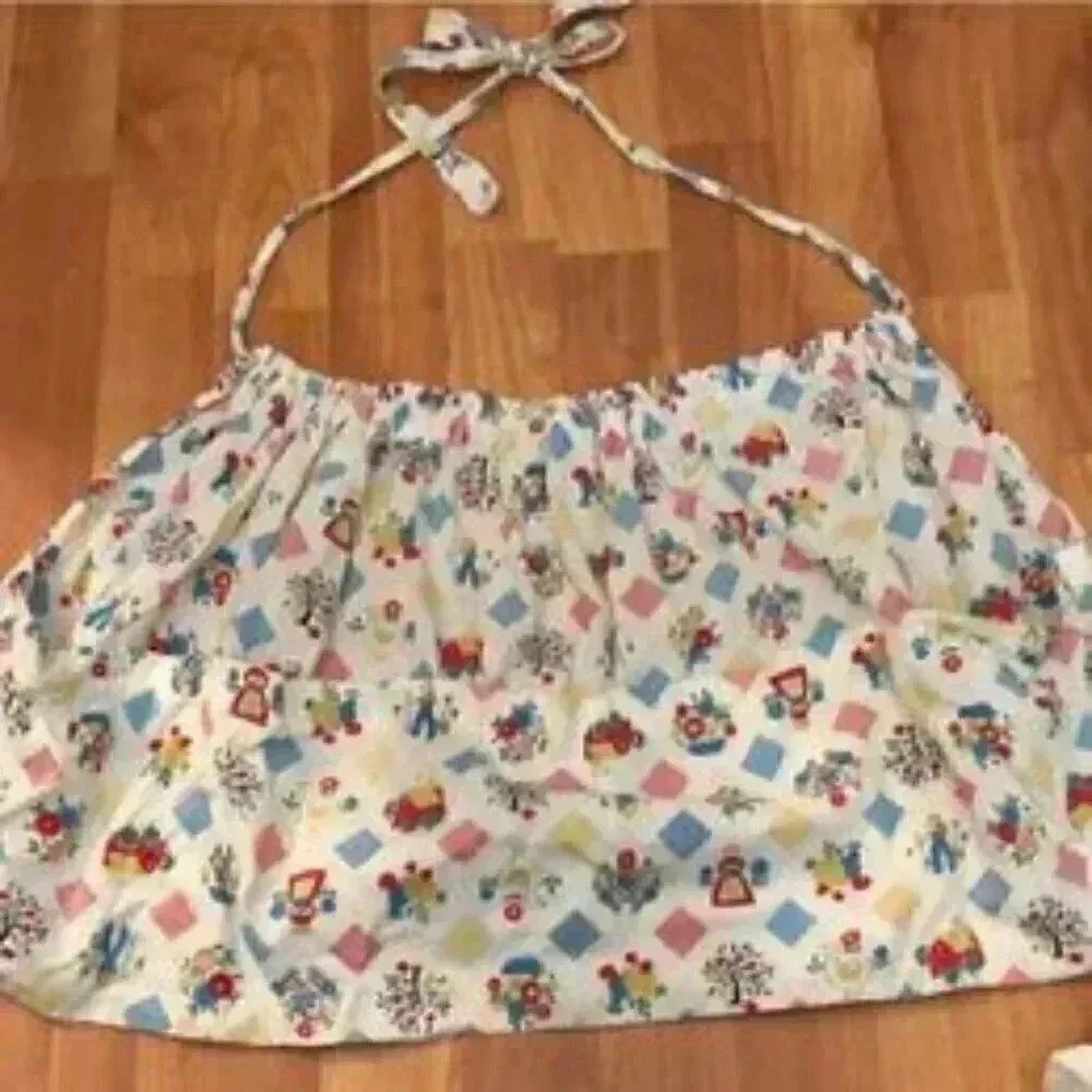 Vintage Hand crafted half apron Farm